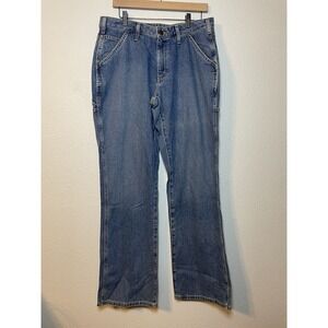 Carhartt Women's‎ Relaxed Fit Stretch Work Dungaree Jeans  12x34 WB058